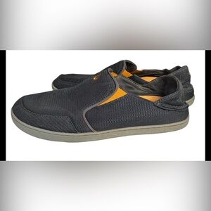 OLUKAI Nohea Mesh Men's Slip On Sneakers, Lightweight & Breathable Shoes SZ 9.5